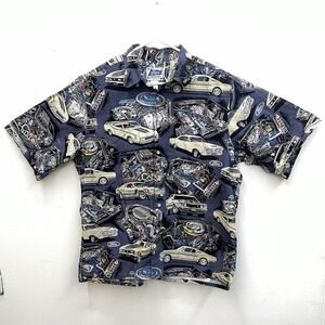 Ford Mustang Button Up Shirt Car Shirt Reyn Spooner Mens Car Shirt Size Large
